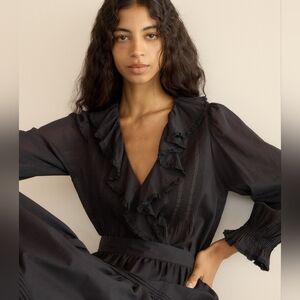 DÔEN Hardy Top Black Medium NWOT